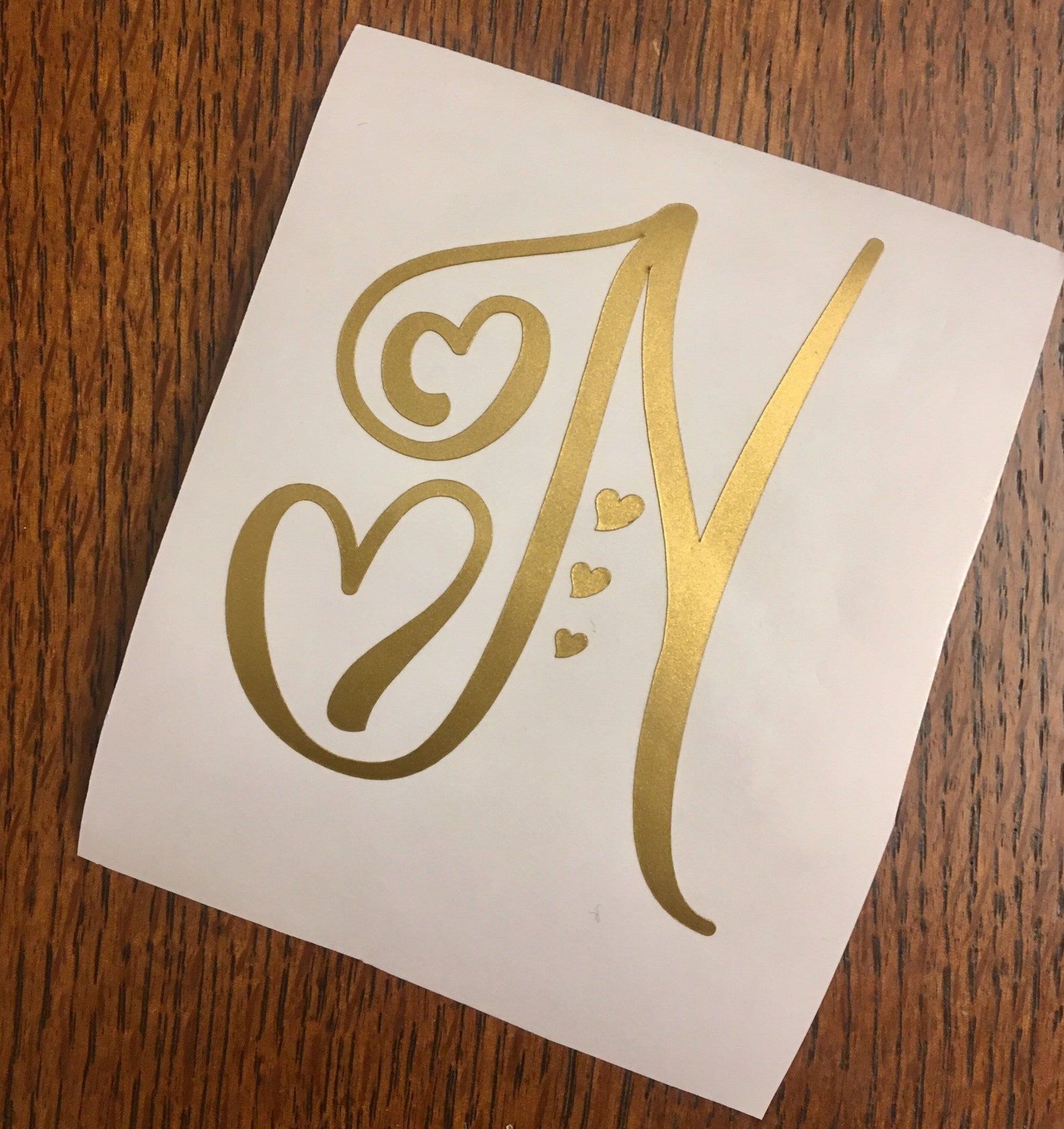 Personalized Swirl Heart Monogram Sticker, Custom Yeti Tumbler Decal ...