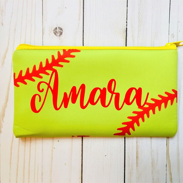 Softball Pouch Etsy