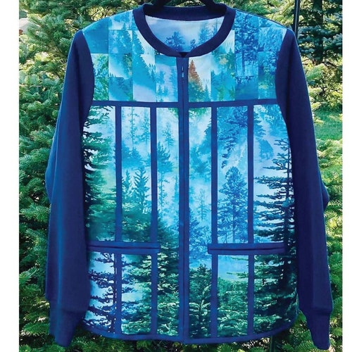 PDF Pattern for a Charm Pack Quilted Sweatshirt Jacket by J. Etsy