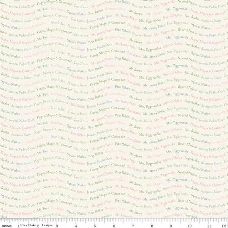 Peter Rabbit & Friends Text by Riley Blake Designs C15866 Sugar Pink ...