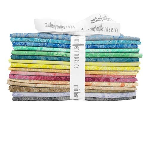 Life is a Beach Fairy Frost by Michael Miller. 16 piece Fat Quarter Bundle. FQ0308