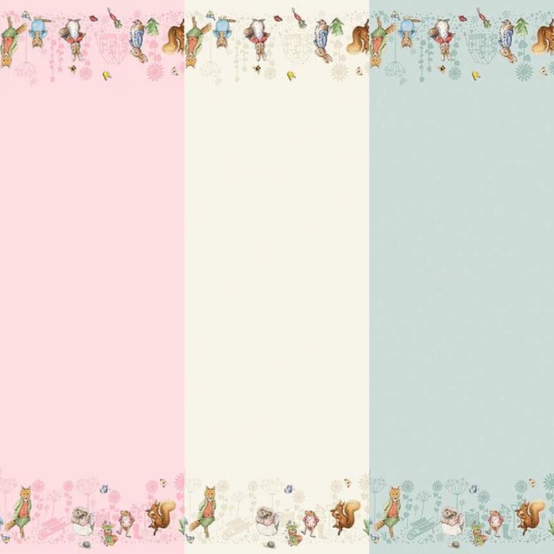 Peter Rabbit & Friends Border Print on Both Edges by Riley Blake ...