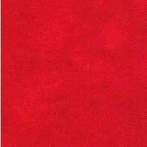 May include: A solid red fabric with a subtle textured pattern.