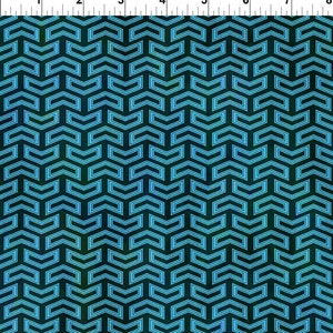 Sci Fi Signal in Teal from In the Beginning Fabrics by Jason Yenter. 10SCI-1