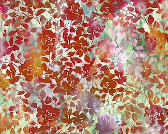 Haven by Jason Yenter from In the Beginning Fabrics. This is the multi collection. Roses red 3HVN1