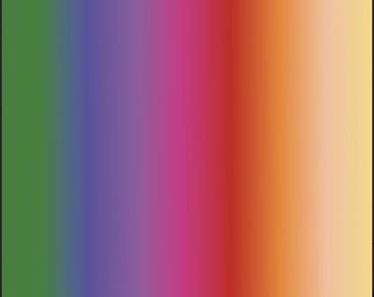 Puede incluir: Un vibrante fondo de gradiente vertical que transiciona de verde a morado, luego a rosa, rojo, naranja y, finalmente, a un amarillo suave. La combinación de colores es suave, creando un efecto visualmente atractivo y dinámico.