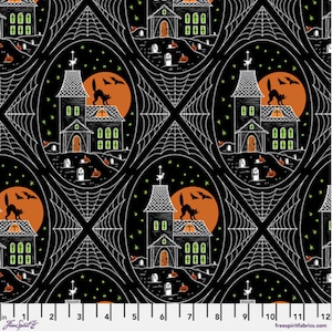 Haunted House from the Scaredy Cat Collection by Rachel Hauer for Free  PWRH026.BLACK