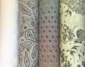 A selection from Tula Pink&#39;s newest collection, Linework. These are fun fabrics with lots of possibilities. Get creative!