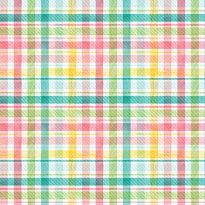 Plaid from the I&#39;m All Ears collection by Silas M. Studios for Blank Quilting. Beautiful pastel colors for spring 2459-01