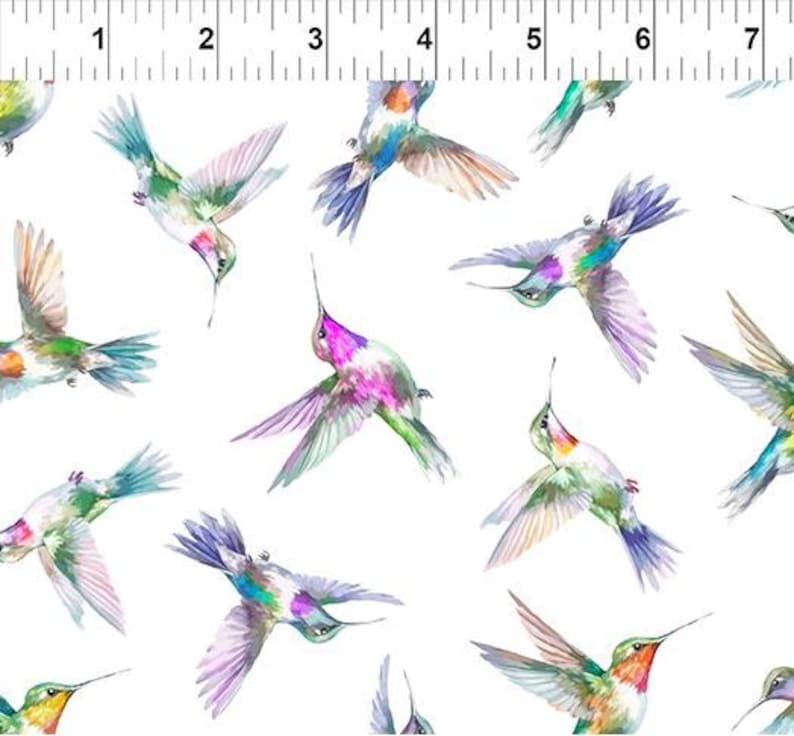 Daydreams Hummingbirds by Jason Yenter for in the Beginning Fabrics ...