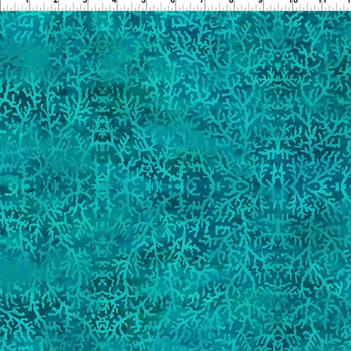 Kit to make a Calypso II One fabric kaleidoscope quilt by Jason Yenter for In the Beginning. Choose the teal or shops blue version.