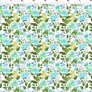 Watercolor Beauty by Jason Yenter from In the Beginning Fabrics. Fresh-green 15GSH 1