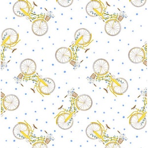 Periwinkle Spring Bicycles by Jason Yenter for In the Beginning. 7PS-1 Yellow