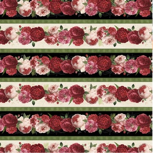 Daydream Garden Multi Repeating Border Stripe from Wilmington Prints. Gorgeous fabrics 50011-379
