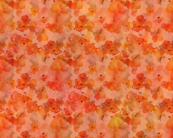 Blooming Day and Night Orange Poppies by Jason Yenter from In the Beginning fabrics 7 BDN 1