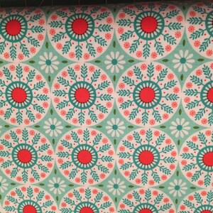 Peaches, corals and teals from several manufactures (listed below) for your special projects. Quilt shop excellent quality cotton fabric Teal with circle