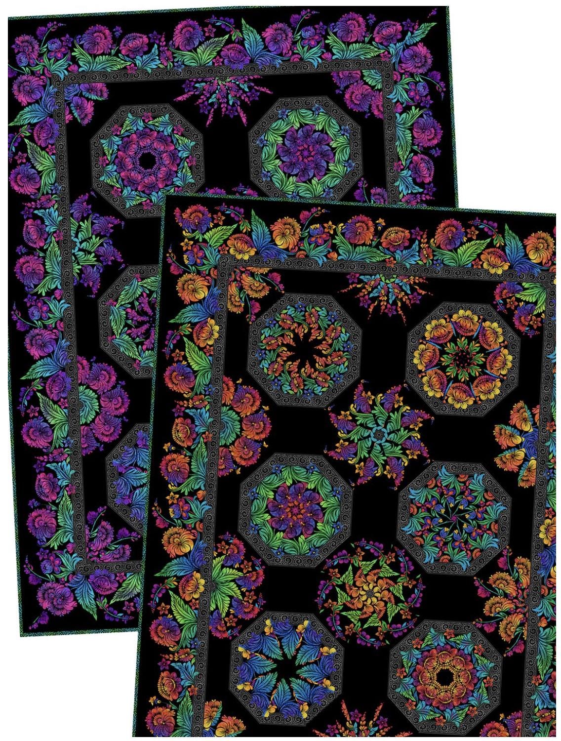 ヴィンテージキルト タペストリー【Kaleidoscope】 Shell Kaleidoscope