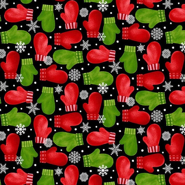 Snowbird 2 ply flannel fabric by Barb Tourtillotte for Henry Glass. Soft and colorful Christmas fabric to make into something special.