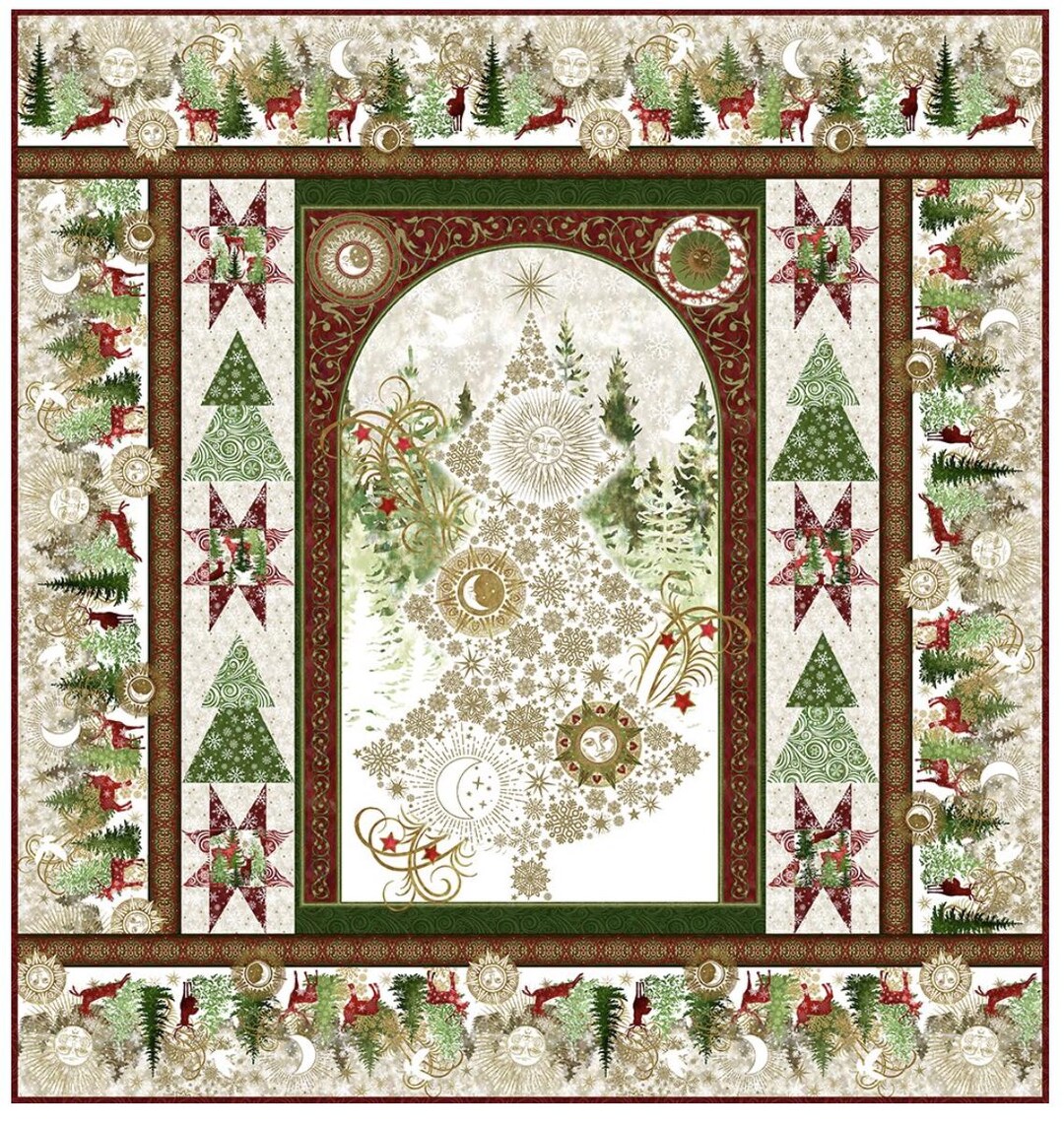 Kit or Pattern for Winter Solstice II Panel Quilt by Jason Yenter From ...