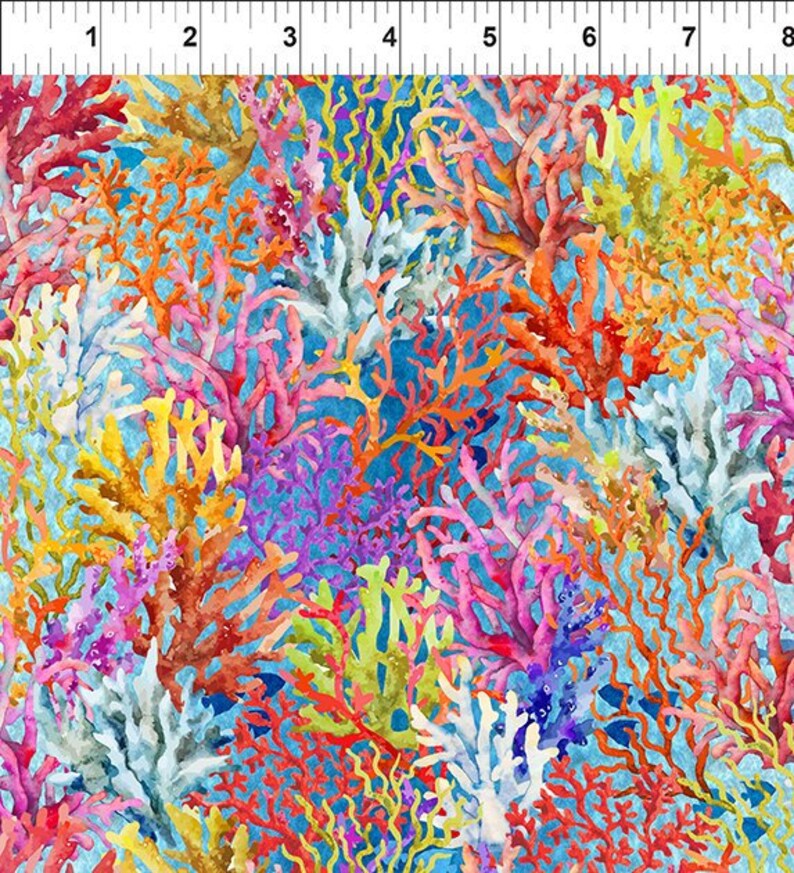 In The Beginning Fabrics Calypso 2 by Jason Yenter Cotton Woven Fabric Jellyfish Teal 30cal_2 In The Beginning Fabrics Calypso 2 by Jason Yenter Cotton Woven Fabric Jellyfish Teal 30cal_2