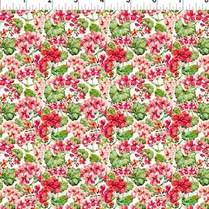 Watercolor Beauty by Jason Yenter from In the Beginning Fabrics. Geranium-red 1GSH 1