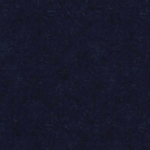 Pu&ograve; includere: Un tessuto blu scuro con un motivo discreto e ripetitivo di piccoli fiori blu chiari.