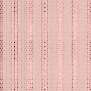 May include: A light pink fabric featuring a repeating vertical pattern of thin dark red lines and small dark red dots. The design consists of alternating columns of solid vertical lines and lines composed of evenly spaced circular dots.