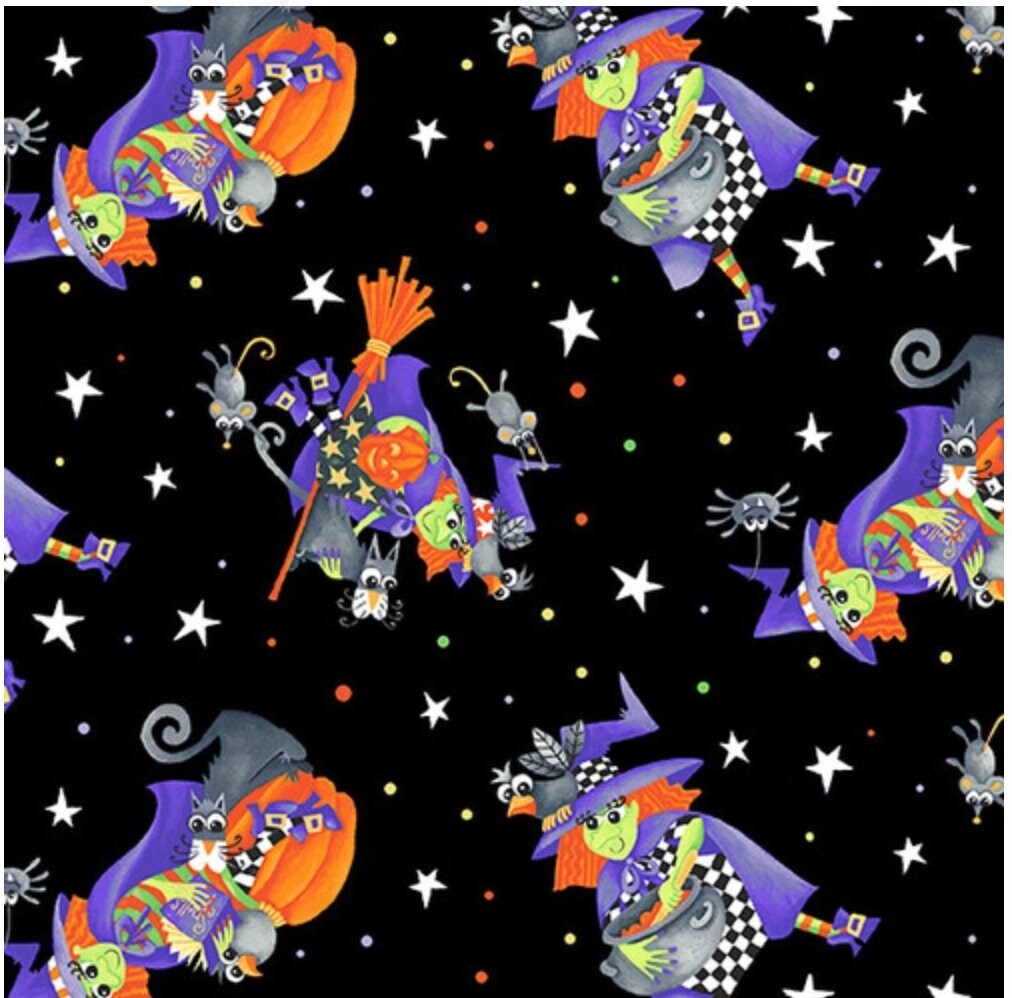 BOO Glow in the Dark Border Fabric From Henry Glass. - Etsy