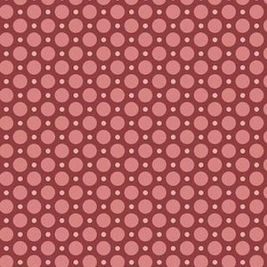 Anna Ladybug Raspberry from Edyta Sitars' Laundry Basket Quilts. Andover Fabrics A-9356-R