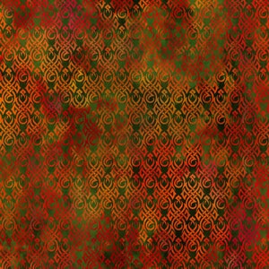 Dragons-Flames from the Dragons-The Ancients  collection by Jason Yenter from In the Beginning Fabrics. 5DRG-3Green