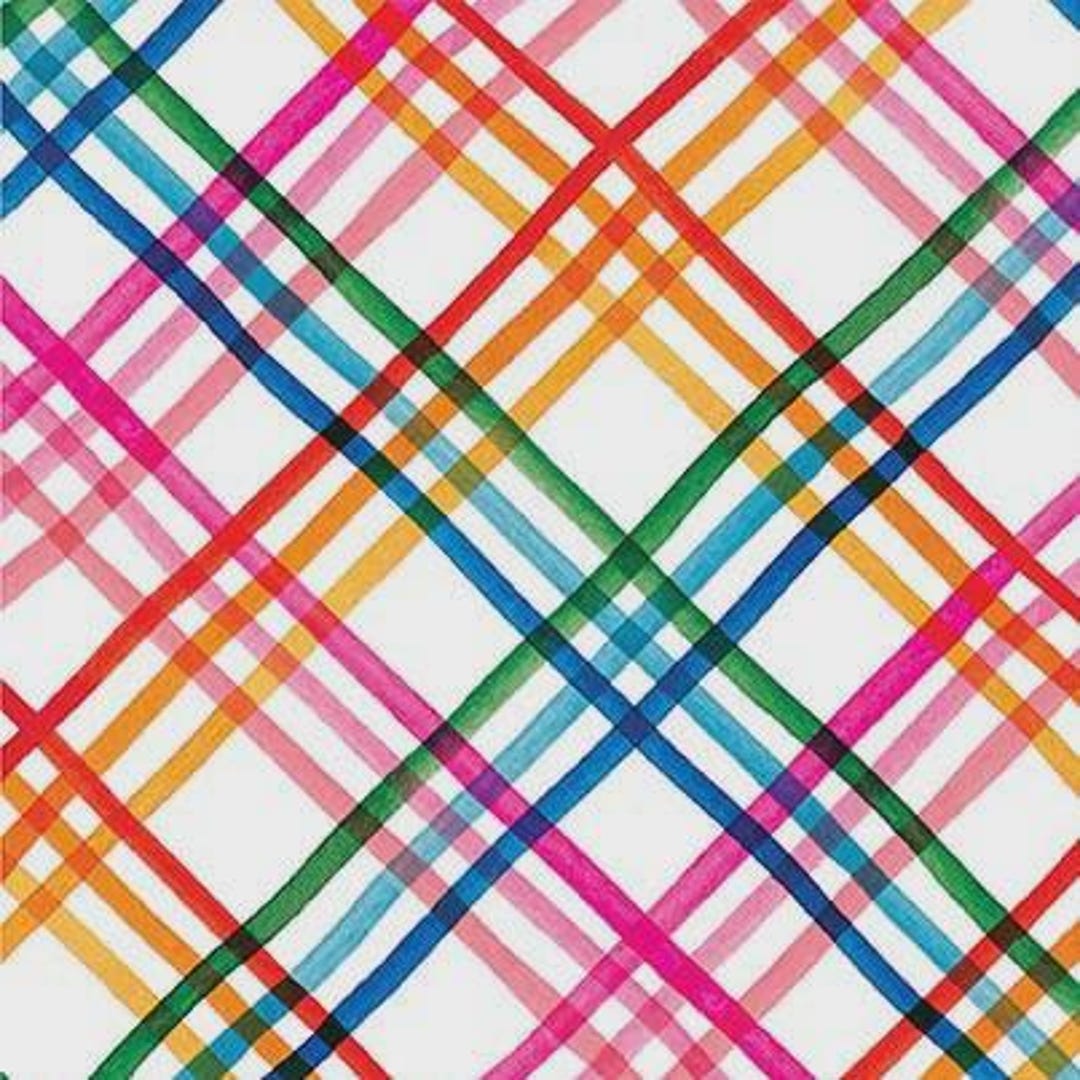 Rainbow Check Pattern Bright Rainbow Check From Michael Miller SWHT12117 Multi - Etsy