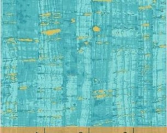 Uncorked Aqua from Windham Fabrics 50107M-32 Gold Accents