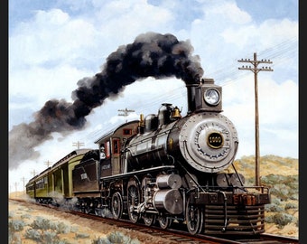 New Mexico Locomotive panel digitally printed from MDG. This would be the beginning of a great masculine throw.