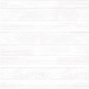 May include: Whitewashed wood background with a horizontal plank pattern. The wood has a light, faded, and worn appearance.
