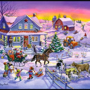 Country Christmas Panel from MDG Digital