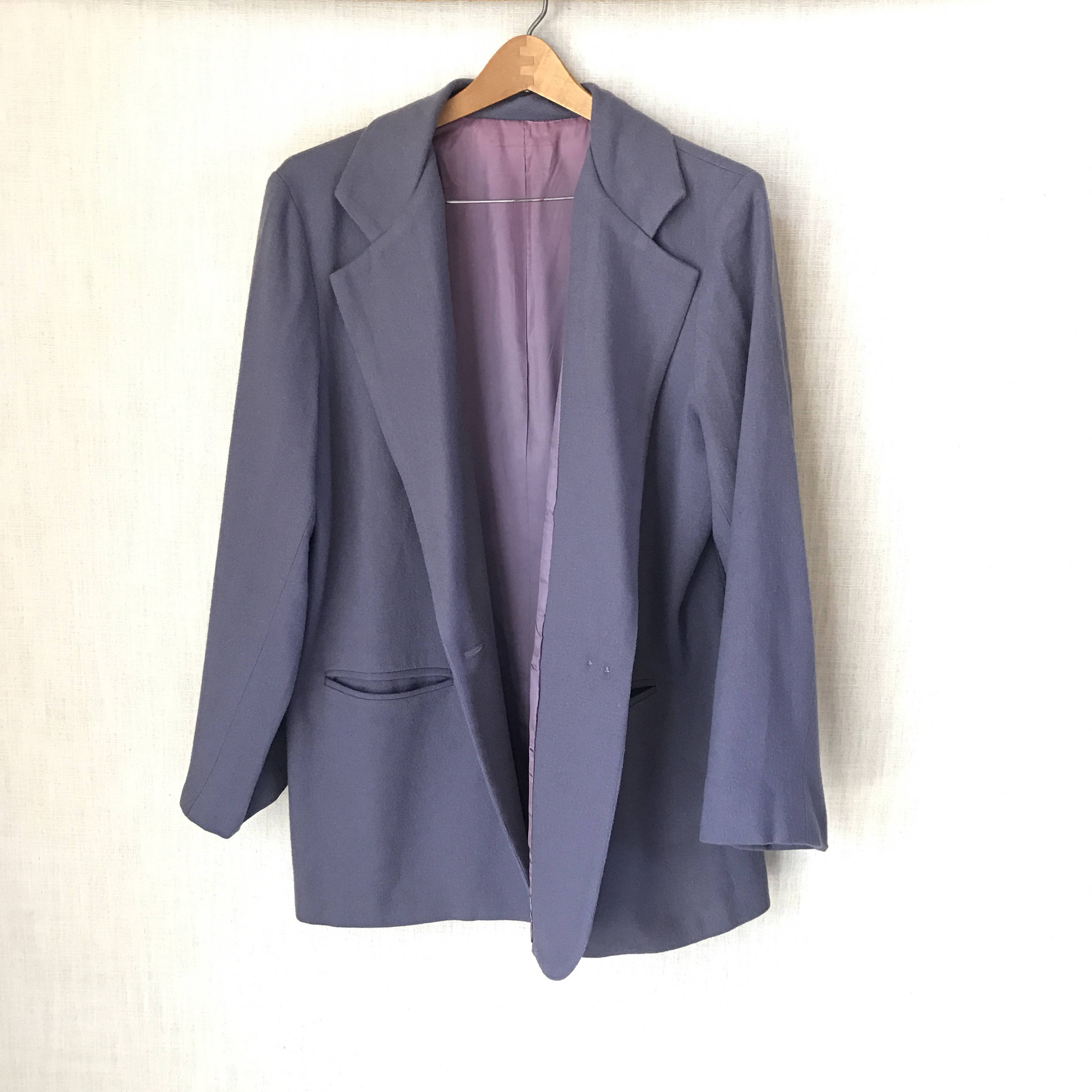 Women's Lavender Blazer, Purple Jacket, Women's Coat, Size Large Etsy 日本