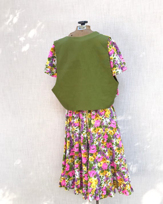 Festival Dress, 70s, Handmade, Hippie, Flowers, S… - image 6