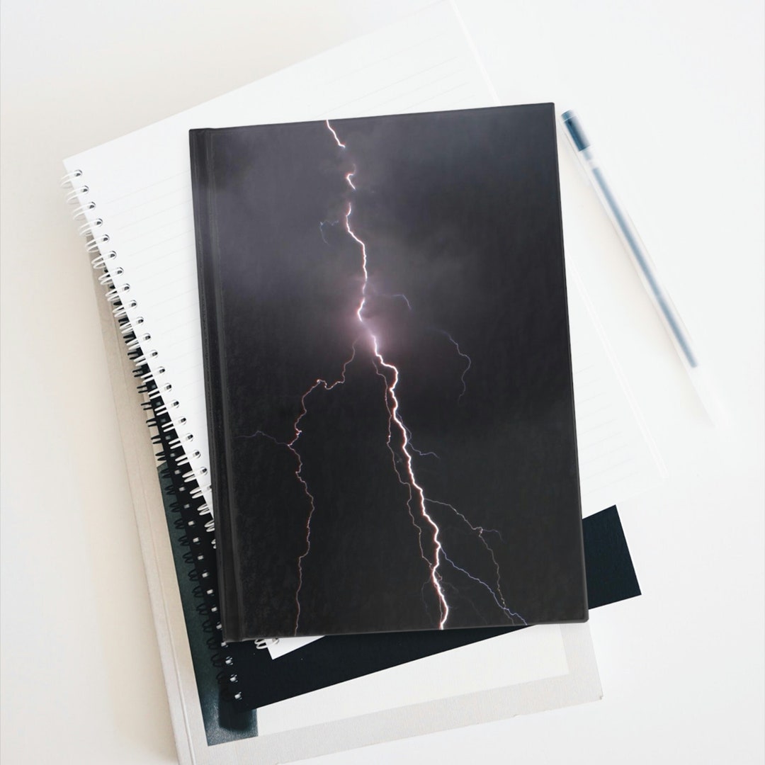 Black Journal Lightning Photo Monsoon Storm Journal Lightning - Etsy