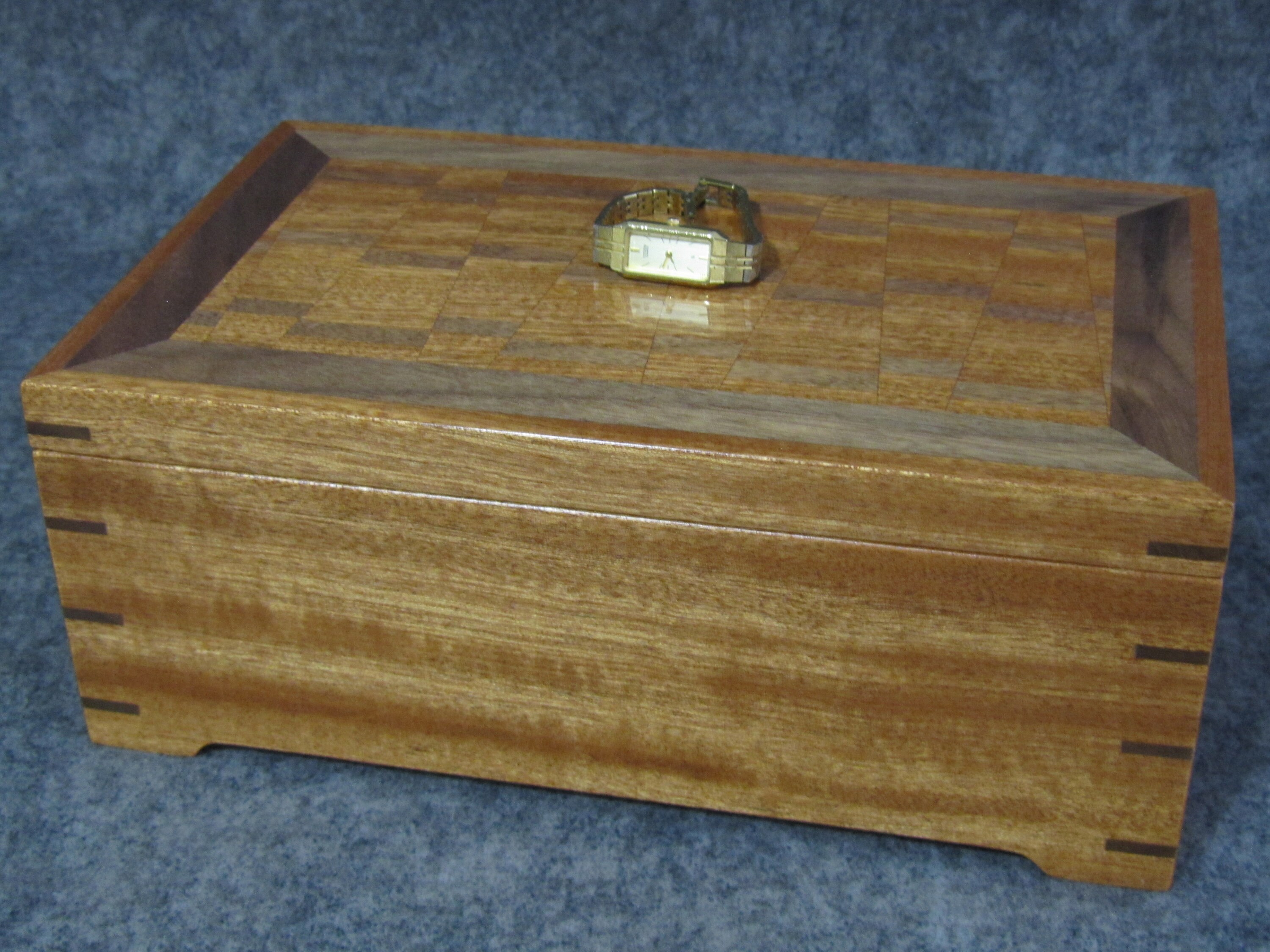 Sapele and Black Walnut Trinket / Jewelry Box Etsy