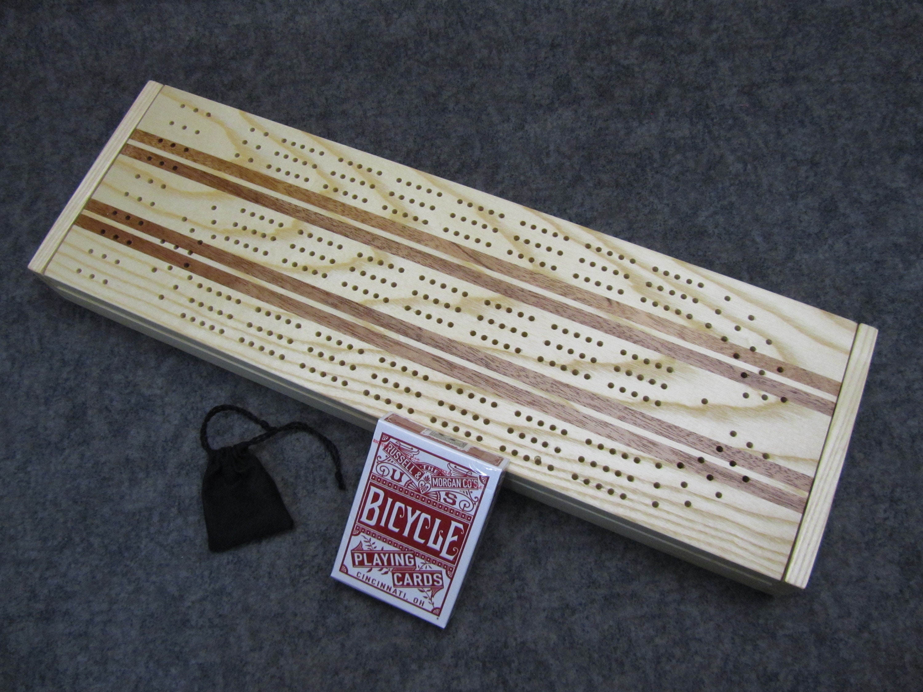 Handcrafted Cribbage Board with Card and Peg Storage a perfect Etsy