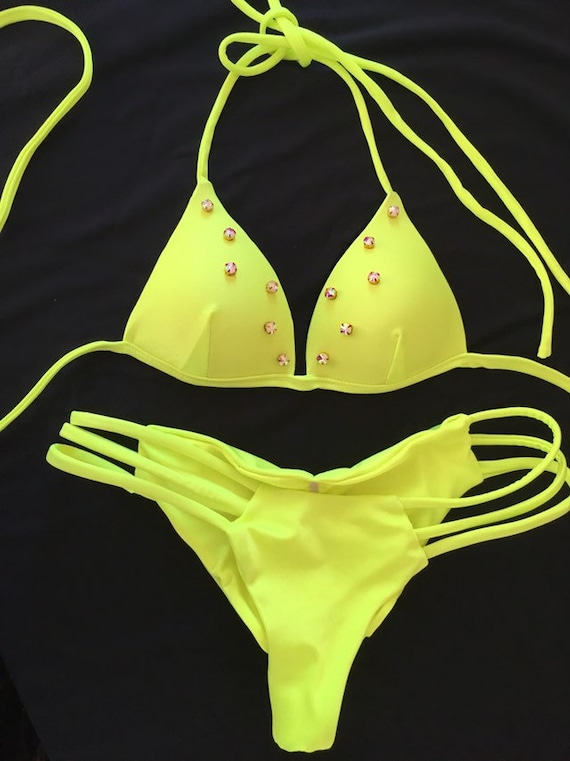 rhinestone bikini top