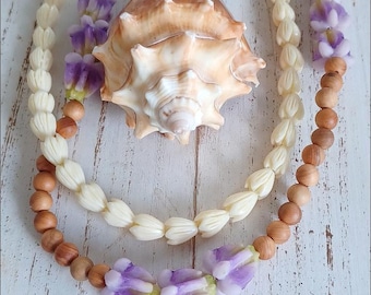 Flower Necklaces | Sandalwood | Crown Flower| 14k Gold filled | Sterling Silver | Jasmine Flower