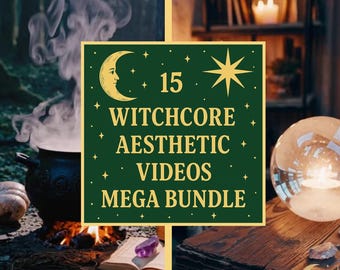 15 Witchcore Aesthetic Videos Mega Bundle - Vertical MP4 Loops | Spiritual, Magical, Witchcore Video Pack for Reels, TikTok, YouTube Shorts