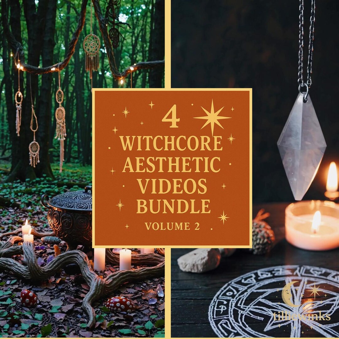 Witchcore Aesthetic Video Bundle – Volume 2 | 4 Vertical MP4 Loops for ...
