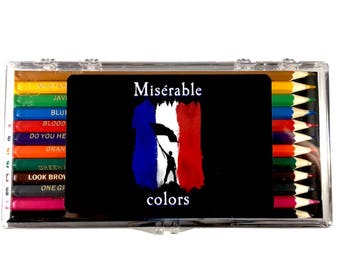 Misérable Colors - 12 Les Mis Themed Colored Pencils