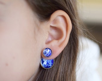 Circle Earrings /Circle Stud Earrings/Mother's Day Gift/Handmade Earrings/Hypoallergenic Earring/Fun Earrings/ Unique Earrings