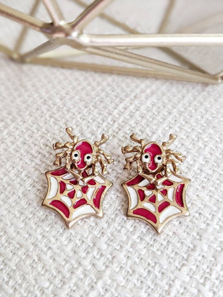 Orecchini a forma di ragno vintage di Halloween per le donne Orecchini a bottone a forma di animale vintage alla moda Accessori per gioielli Regalo per fidanzate