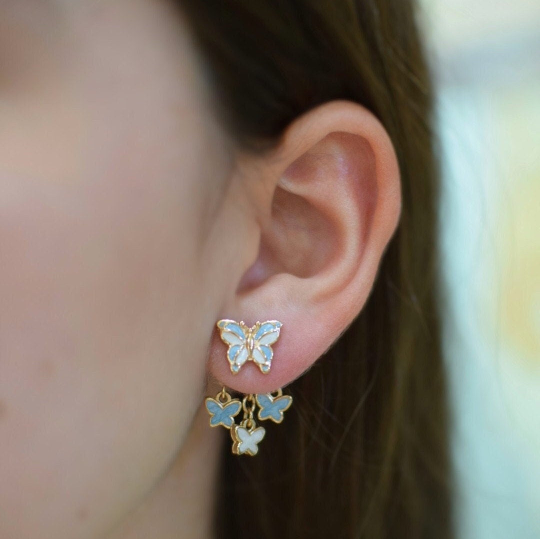 210pcs Gold Stainless Steel Earring Backings Earring Backs Pierced Posts  Secure for Studs Butterfly Earring Nut Stopper 105 Pairs BEADNOVA 