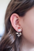 Snowman Earrings / Unique Earrings / Winter Earrings / Snowflake Earrings/ Christmas Jewelry/Fun Earrings/Christmas Earrings/Christmas Gifts