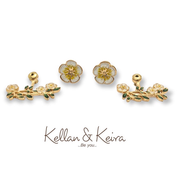Earrings with shop back design